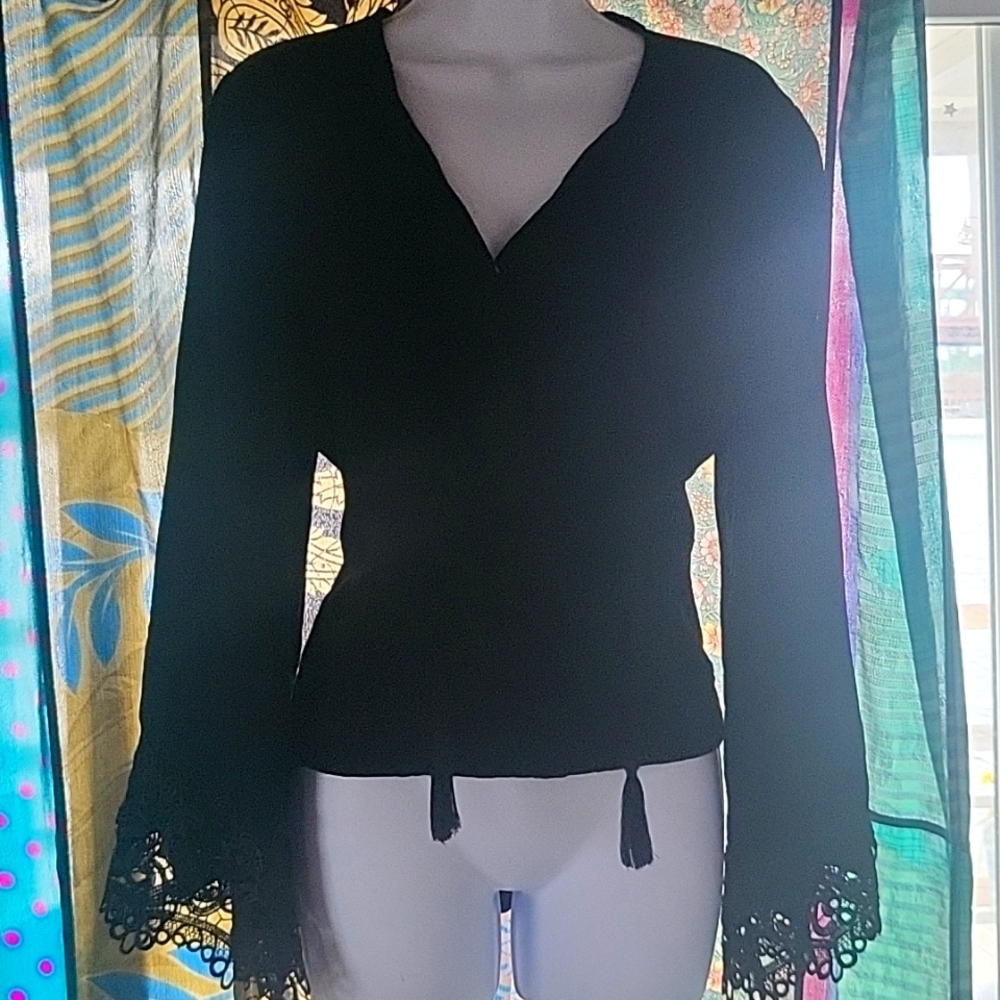 Hi-Low Wrap Top NWOT
